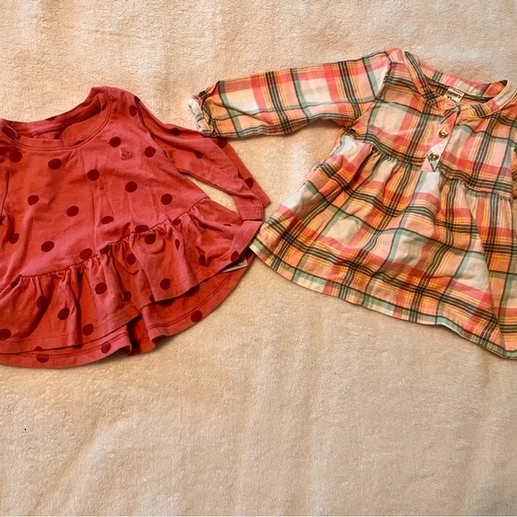 GAP Other - Red Polka Dot and Plaid Baby Dresses